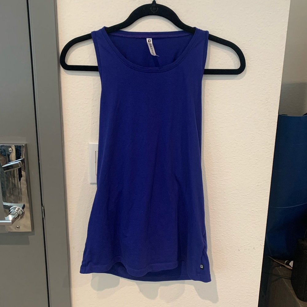 Fabletics Royal Blue Wrap Back Tank Top